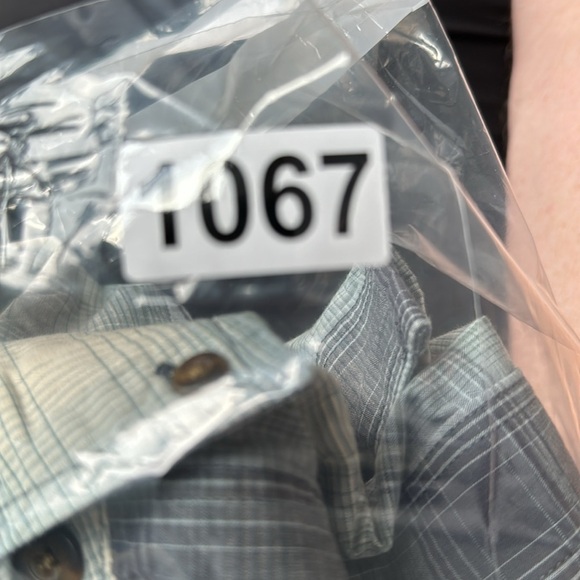 Carhartt Shirt Men's Med Short Sleeve Button Down Relaxed Fit Plaid Gray/multi - Picture 9 of 9